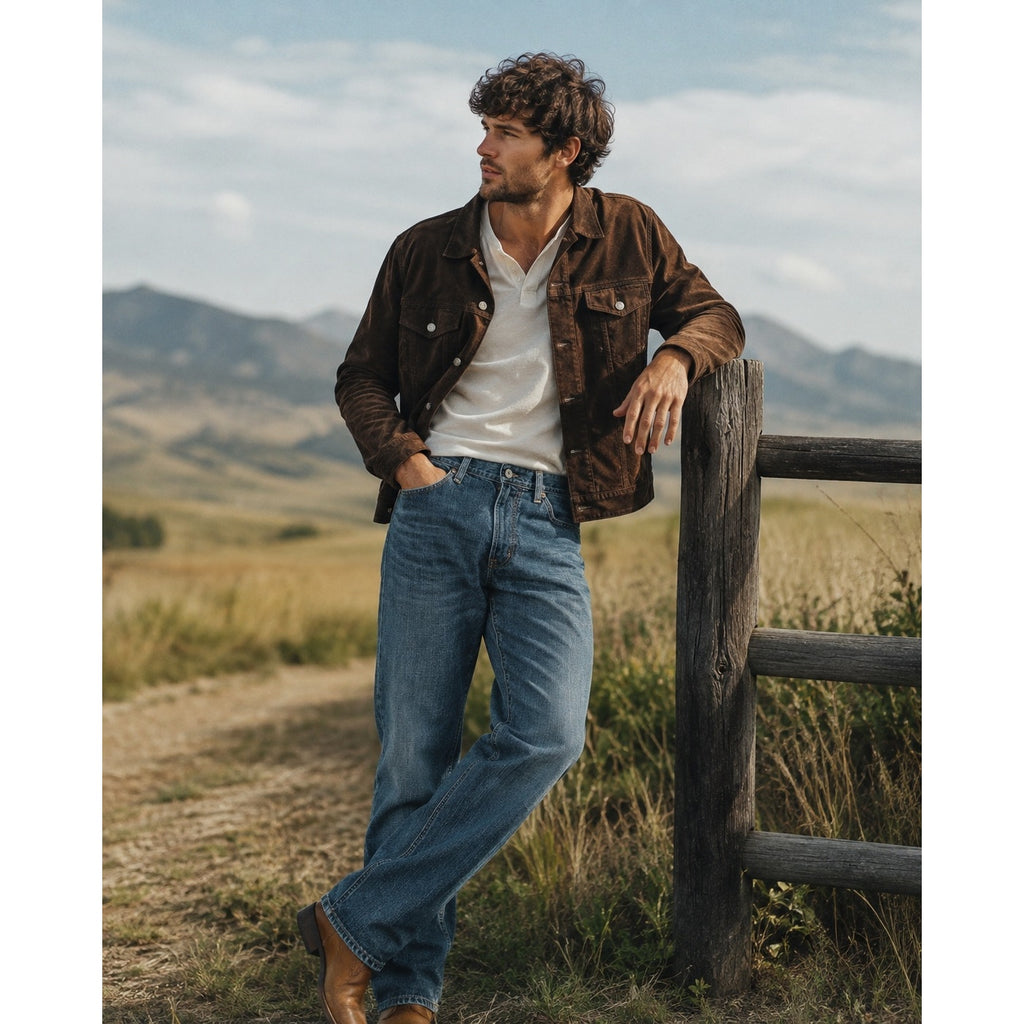 Adriano Goldschmied The Protégé Made in USA Brahms Straight Leg Jeans in Kelly Blue — Size 36x32 // Preowned