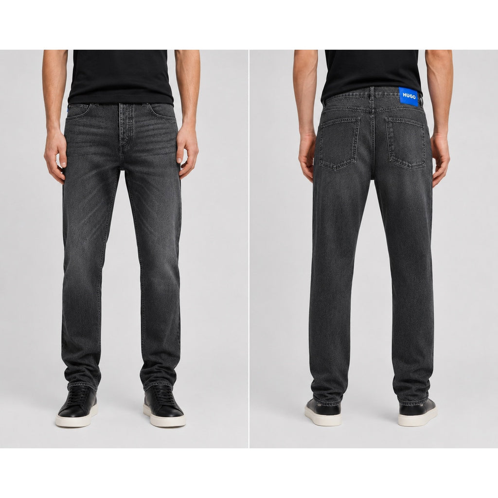 HUGO Jonah Regular Straight Jeans in Black — Size 32x32