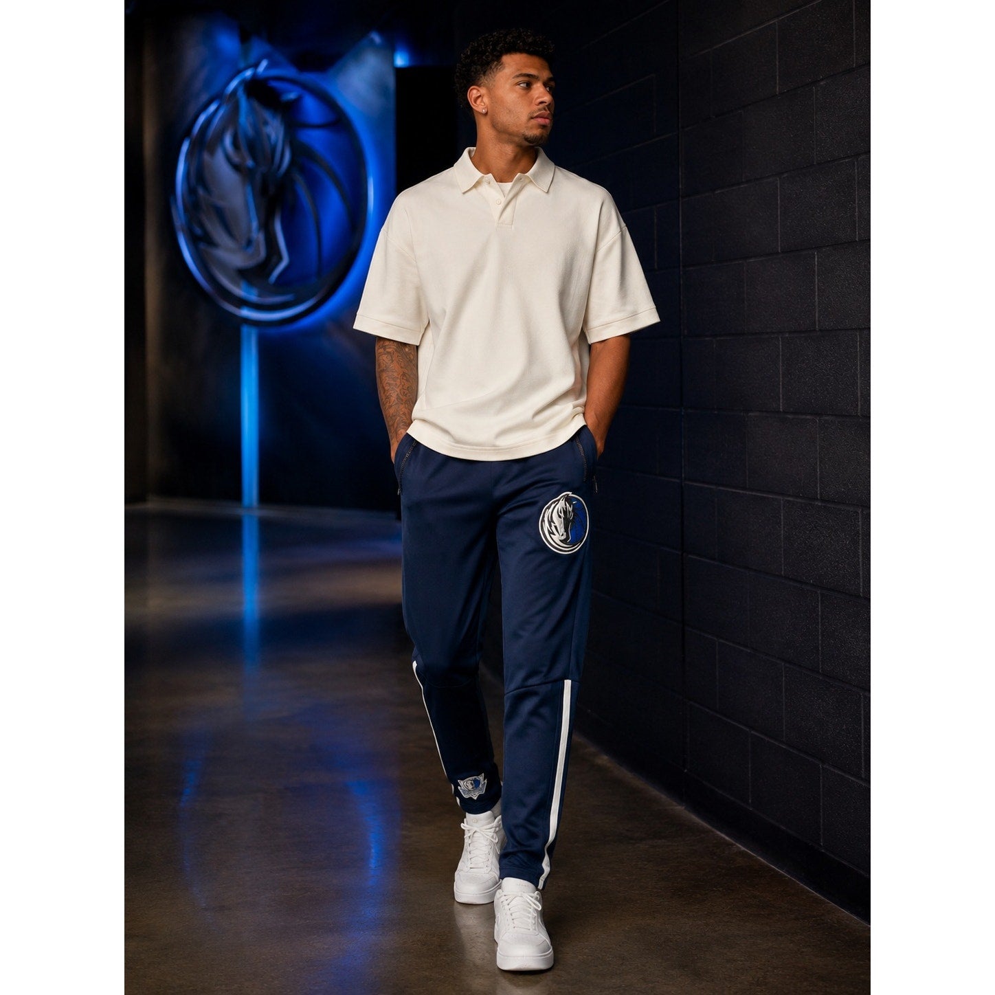 Pro Standard Dallas Mavericks Classic Track Pants in Midnight — Size 2XL
