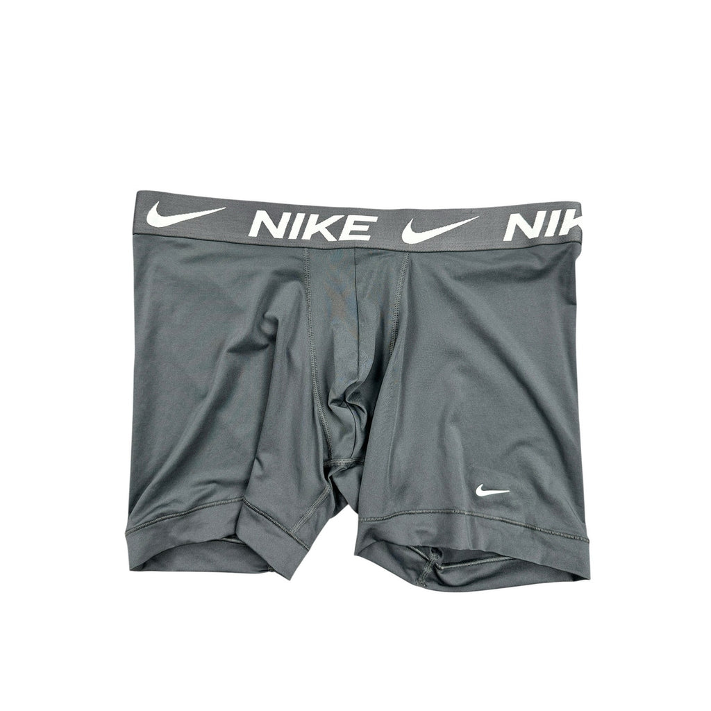 Nike Essential Micro Dri-FIT Boxer Brief 3-Pack in Black Blue Gray — Size Large