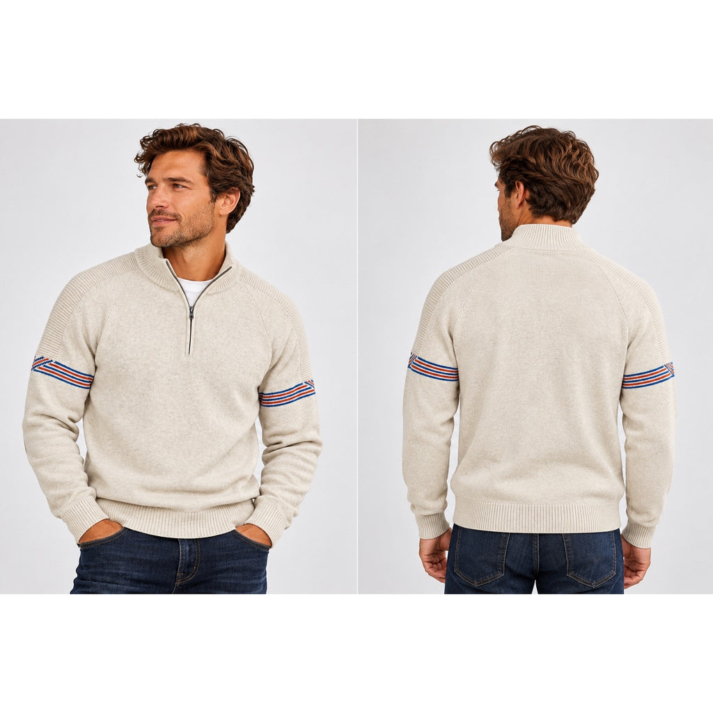 Marine Layer Archive Big Bear Quarter Zip Pullover Sweater — Size Medium // Preowned