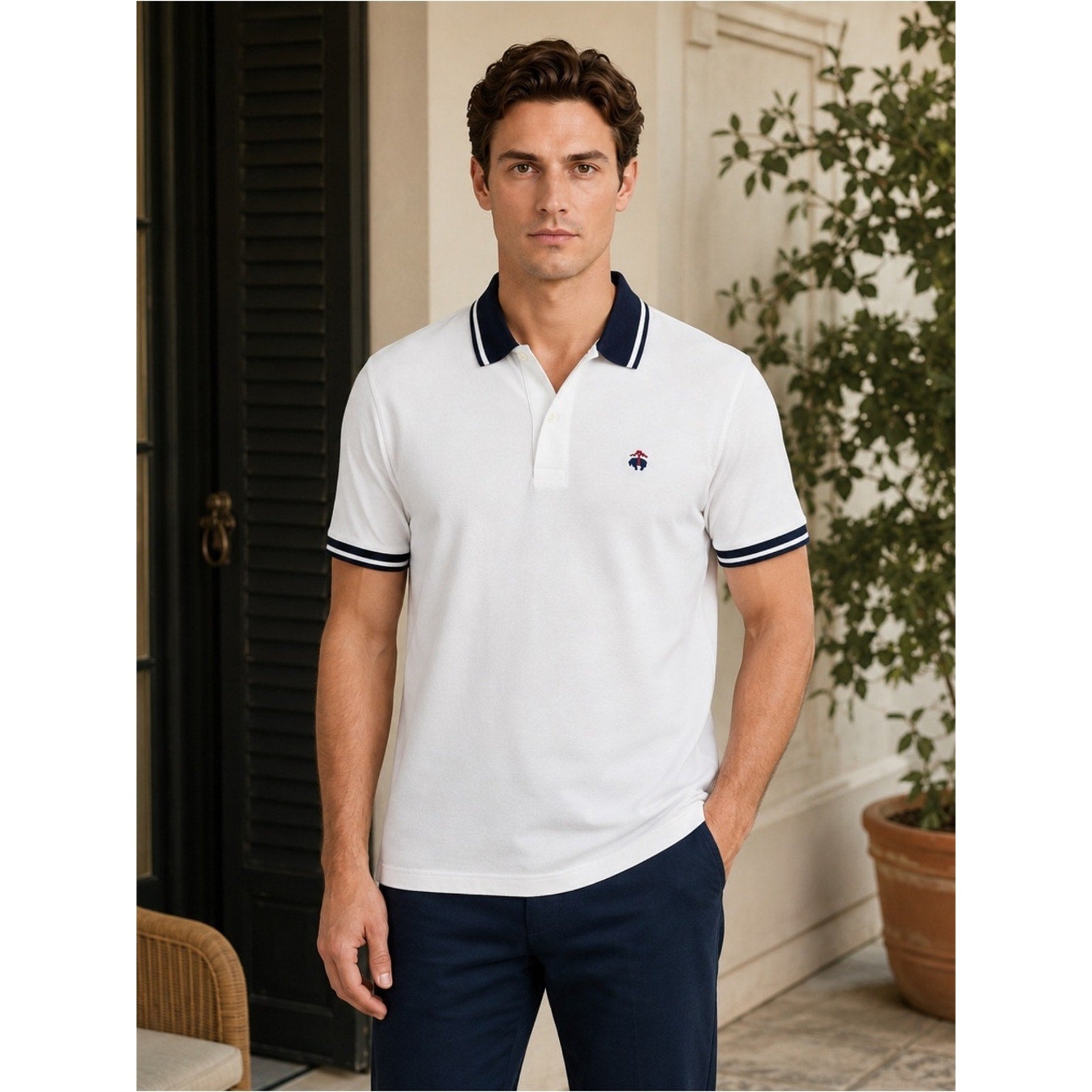 Brooks Brothers Slim Fit Golden Fleece Performance Pique Polo - Small