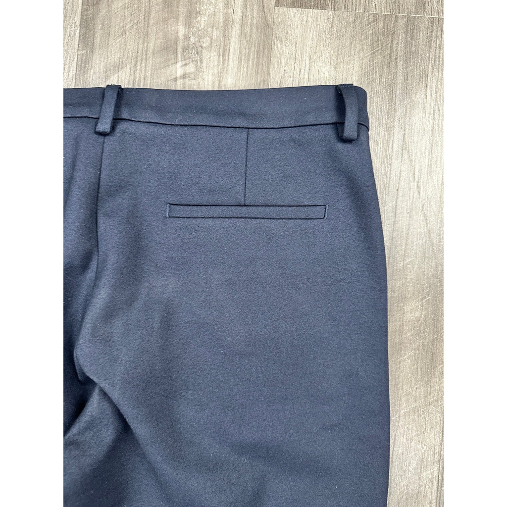 COS Slim Tapered Viscose Blend Ankle Zip Trousers in Navy — Size 50 (US 34R) // Preowned