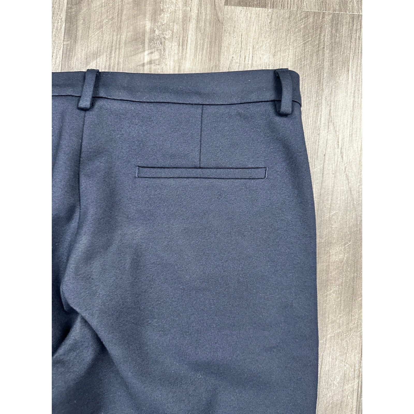 COS Slim Tapered Viscose Blend Ankle Zip Trousers in Navy — Size 50 (US 34R) // Preowned