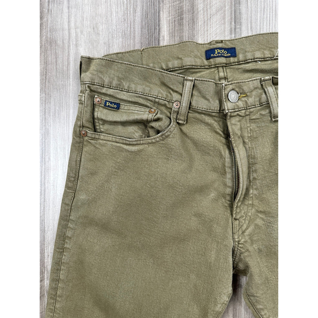 Polo Ralph Lauren The Sullivan Slim Jeans in Olive Khaki — Size 32x32 // Preowned