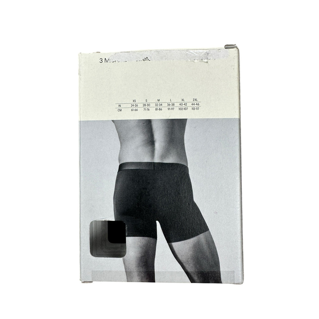 Calvin Klein Microfiber Stretch Contour Boxer Brief 3-Pack in Blue Green Black — Size Small