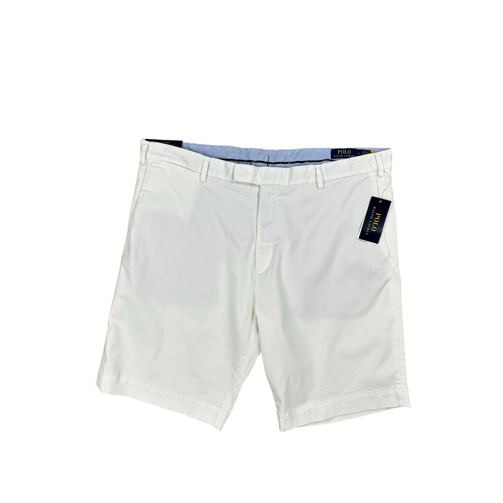 Polo Ralph Lauren Stretch Slim Fit Chino Shorts in White — Size 40
