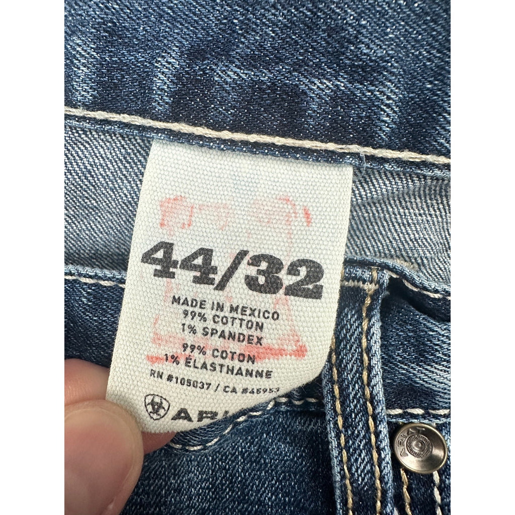 Ariat Ledge M4 Low Rise Bootcut Jeans in Blue — Size 44x32 // Preowned