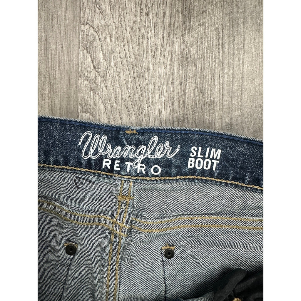 Wrangler RETRO Slim Bootcut Jeans in Blue — Size 32x32 // Preowned