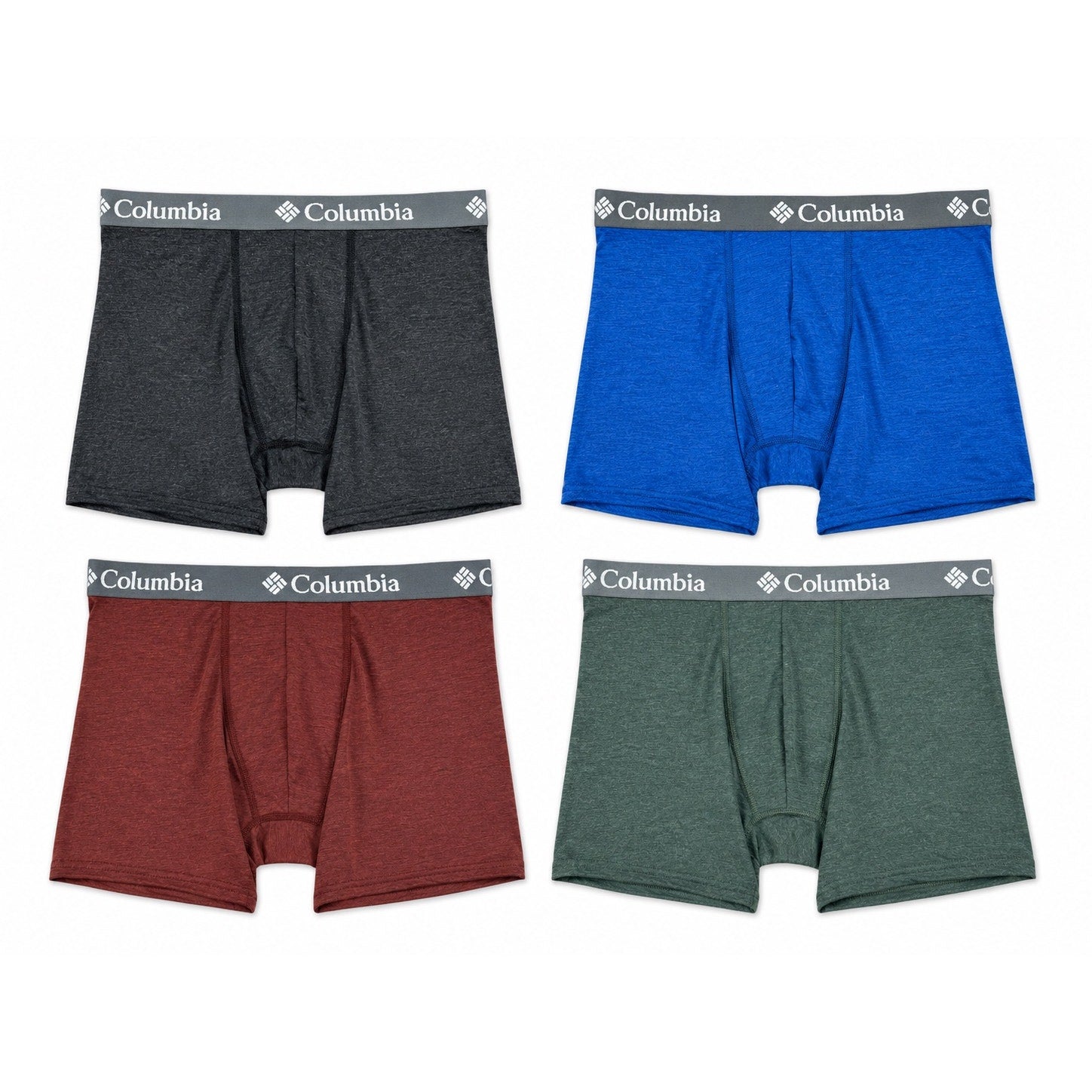 Columbia High Performance Stretch Boxer Briefs 4-Pack — Size XL