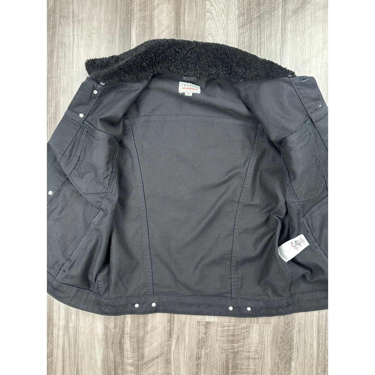 Tecovas Overnight Trucker Sheepskin Collar Denim Jacket — Size Medium // Preowned