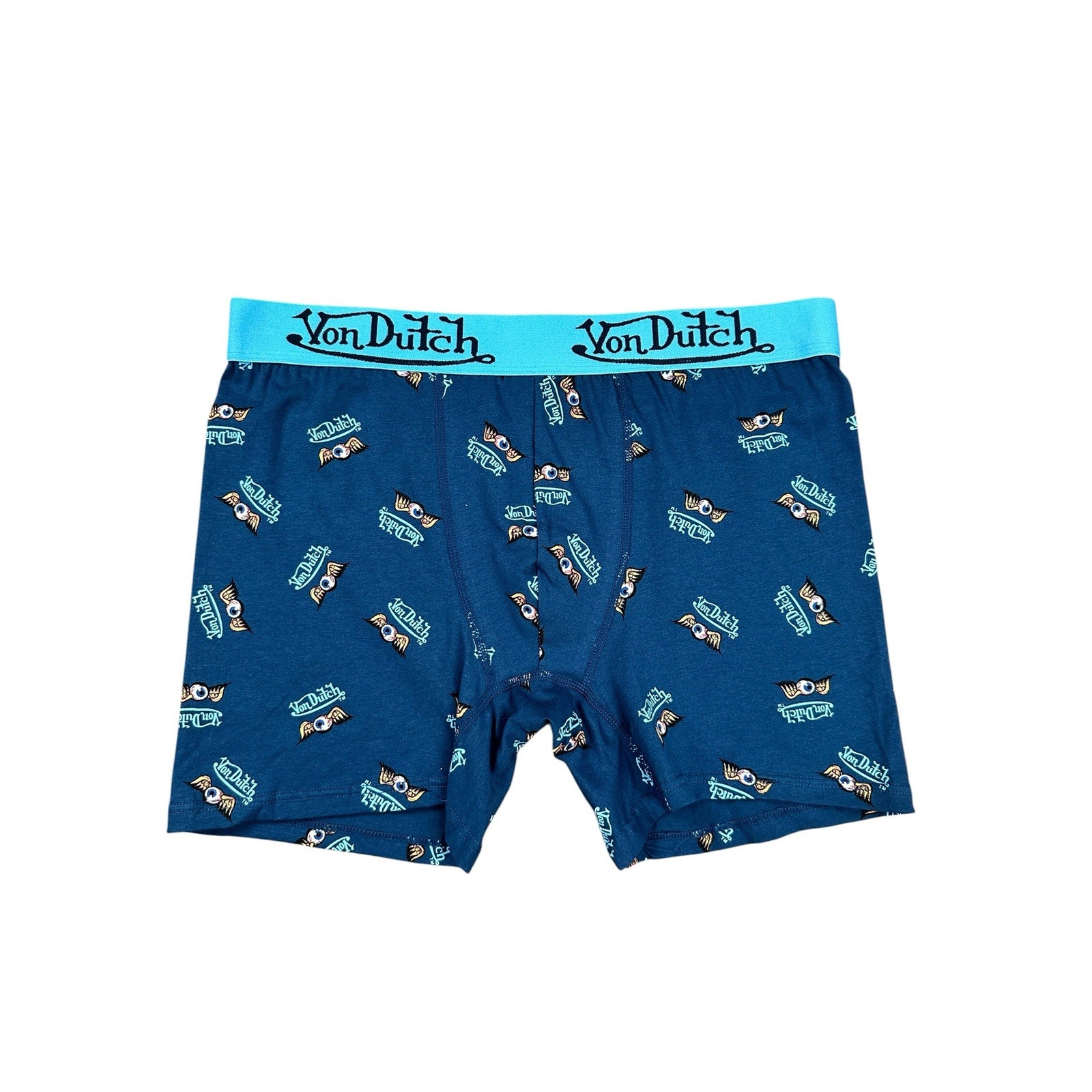 Von Dutch Cotton Stretch Boxer Briefs 4-Pack in Multi Assortment — Size Large