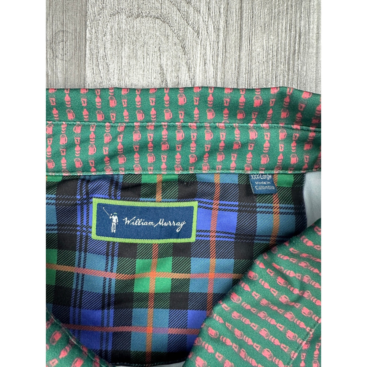 William Murray Beersucker Golf Polo — Size 3XL // Preowned