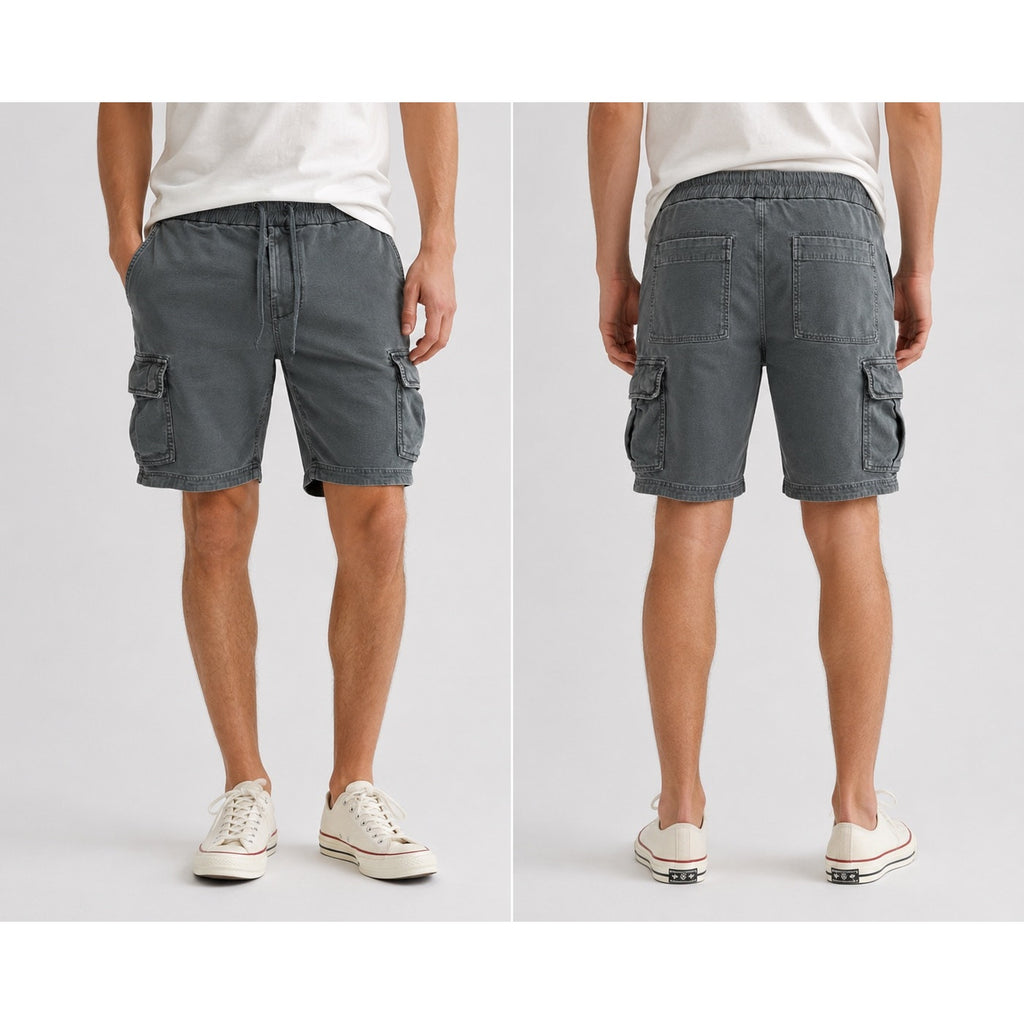 James Perse Parachute Poplin Cargo Shorts in Gray — Size 1 (US Small) // Preowned