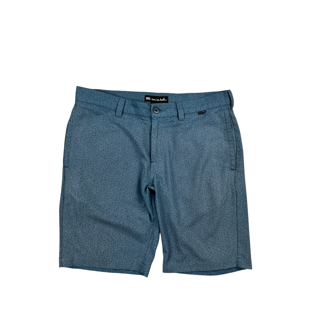 TravisMathew No Map Needed Golf Shorts in Dark Slate Blue, Black — Size 33 // Preowned