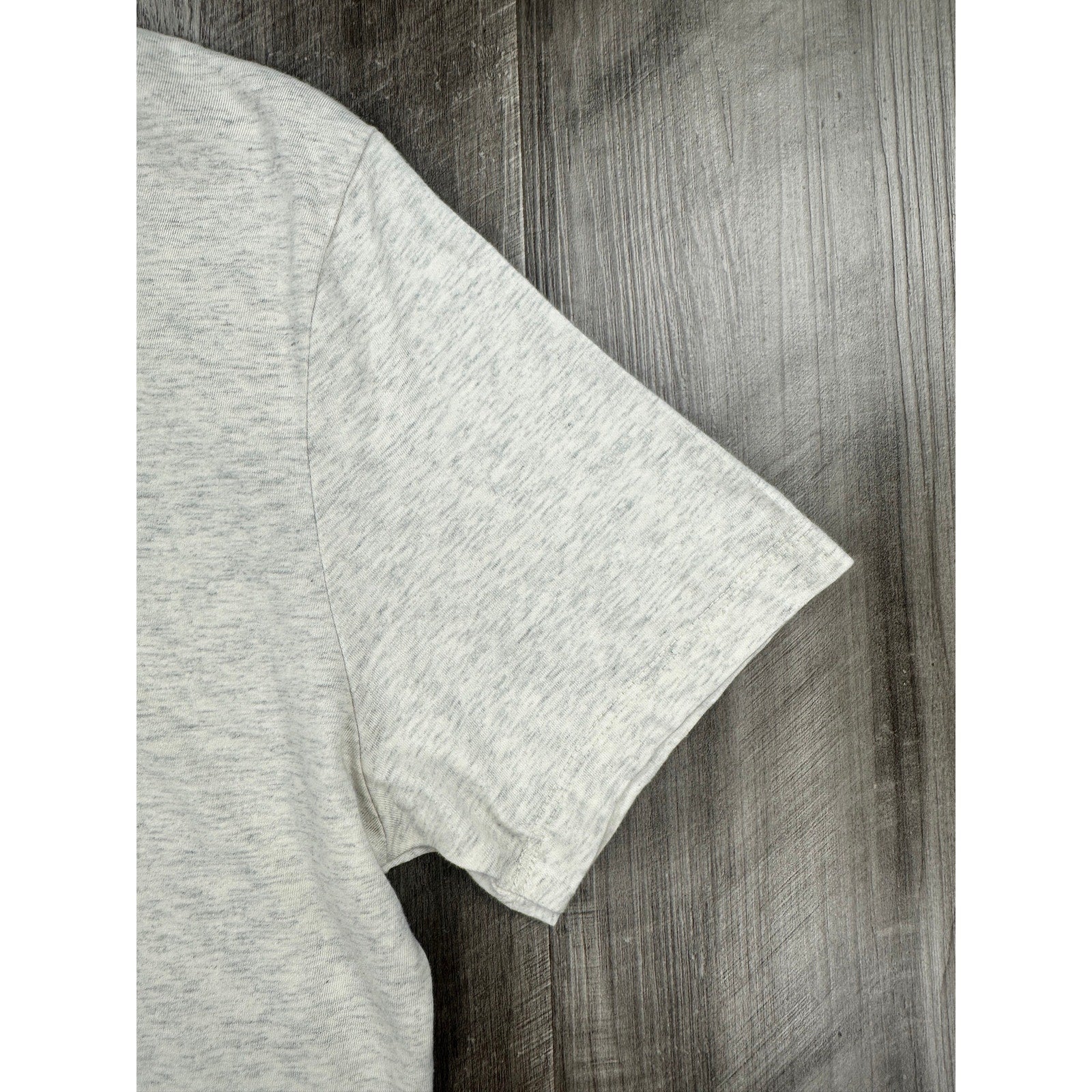 Buck Mason Pima Curved Hem Tee in Heather Oatmeal — Size Small