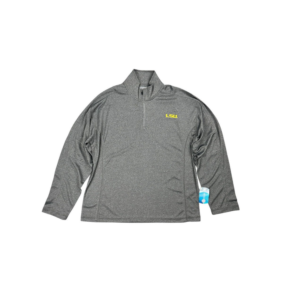 Majestic Section 101 LSU Tigers Performance Quarter Zip Pullover — Size XL