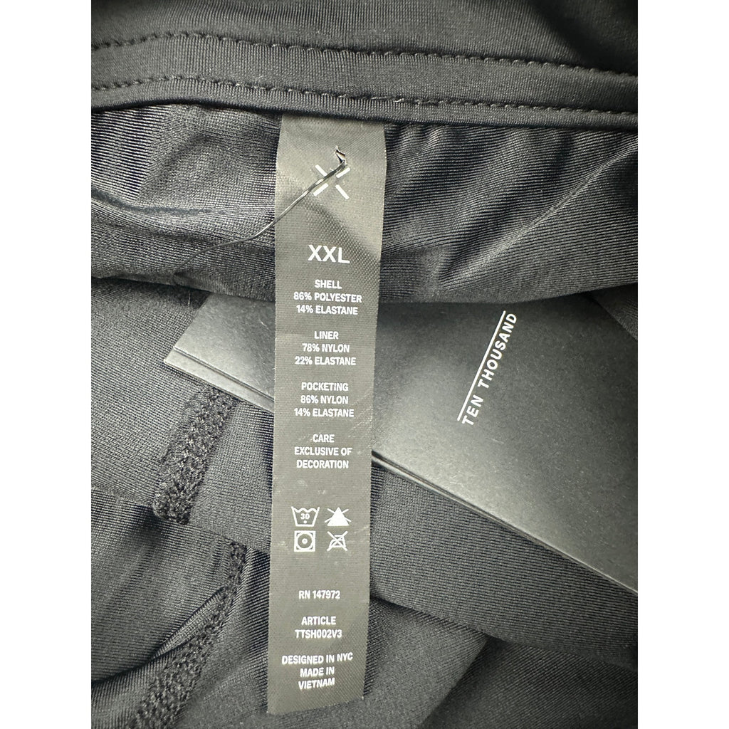 Ten Thousand 5" Interval Lined Performance Shorts in Black Camo — Size 2XL