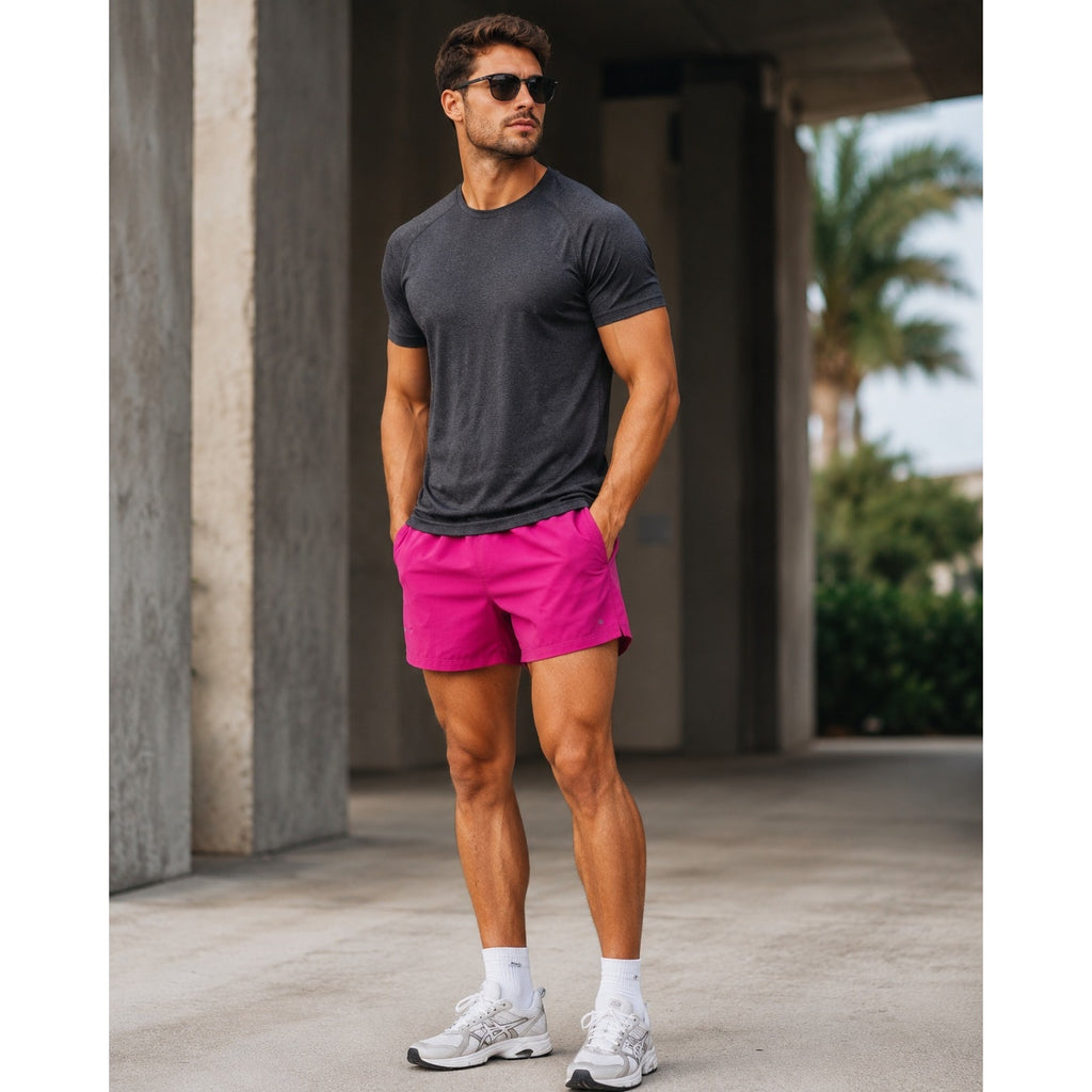 Lululemon Pace Breaker Linerless 5" Shorts in Dramatic Magenta — Size XL // Preowned