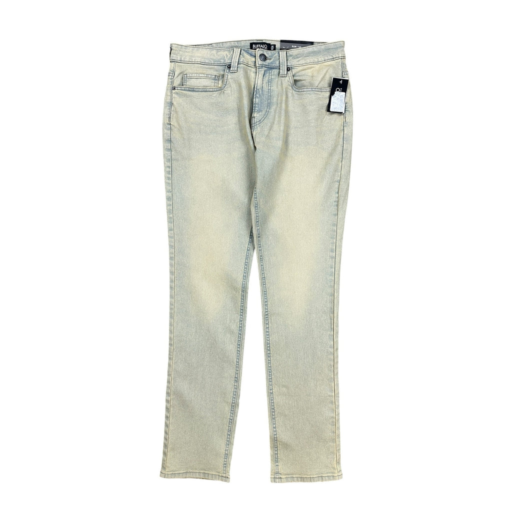 Buffalo David Bitton Ash Slim Stretch Jean in Dirty Blasted Wash — Size 32x32