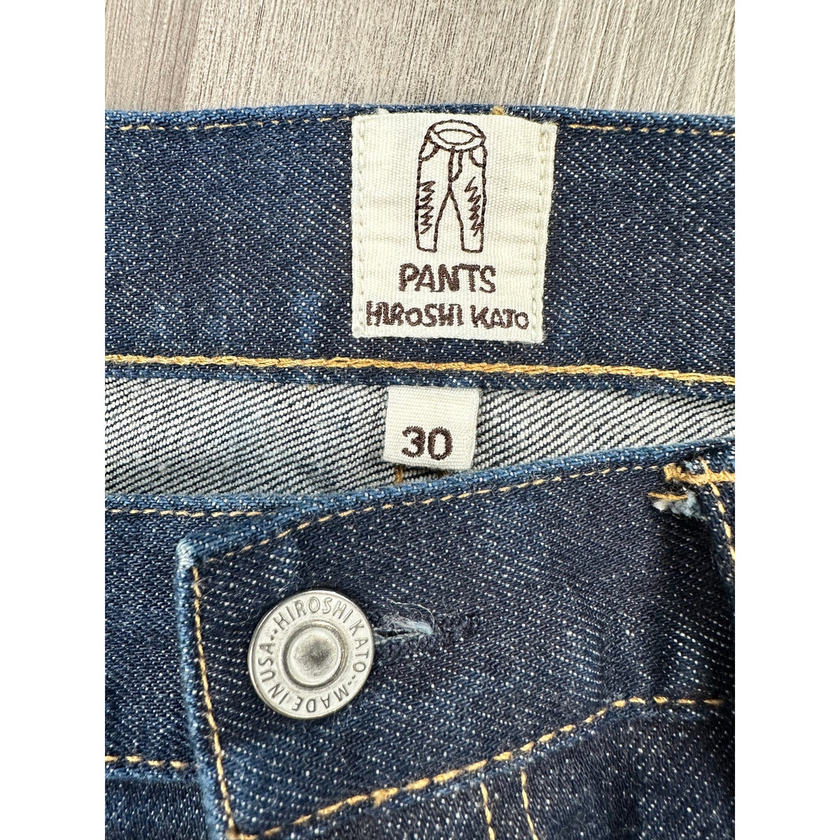 Hiroshi Kato The Pen Slim Japanese Selvedge Raw Jeans — Size 30 // Preowned
