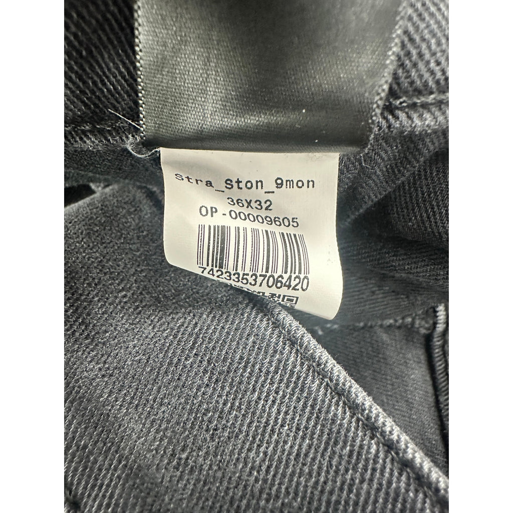 Mott and Bow Straight Stone Washed Jean in Black — Size 36x32 // Preowned