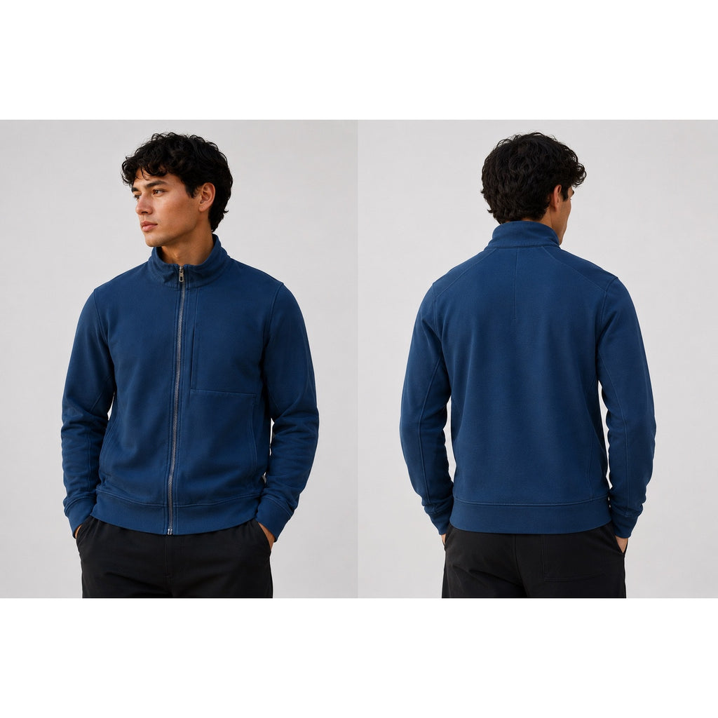Lululemon Sojourn Warpstreme Full Zip Track Jacket in Navy — Size XL // Preowned