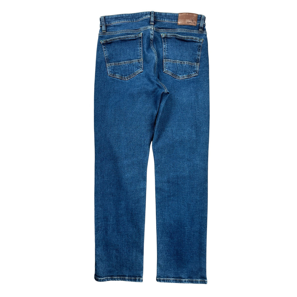 Orvis Five Pocket Straight Leg Stretch Jean in Blue — Size 32x30 // Preowned