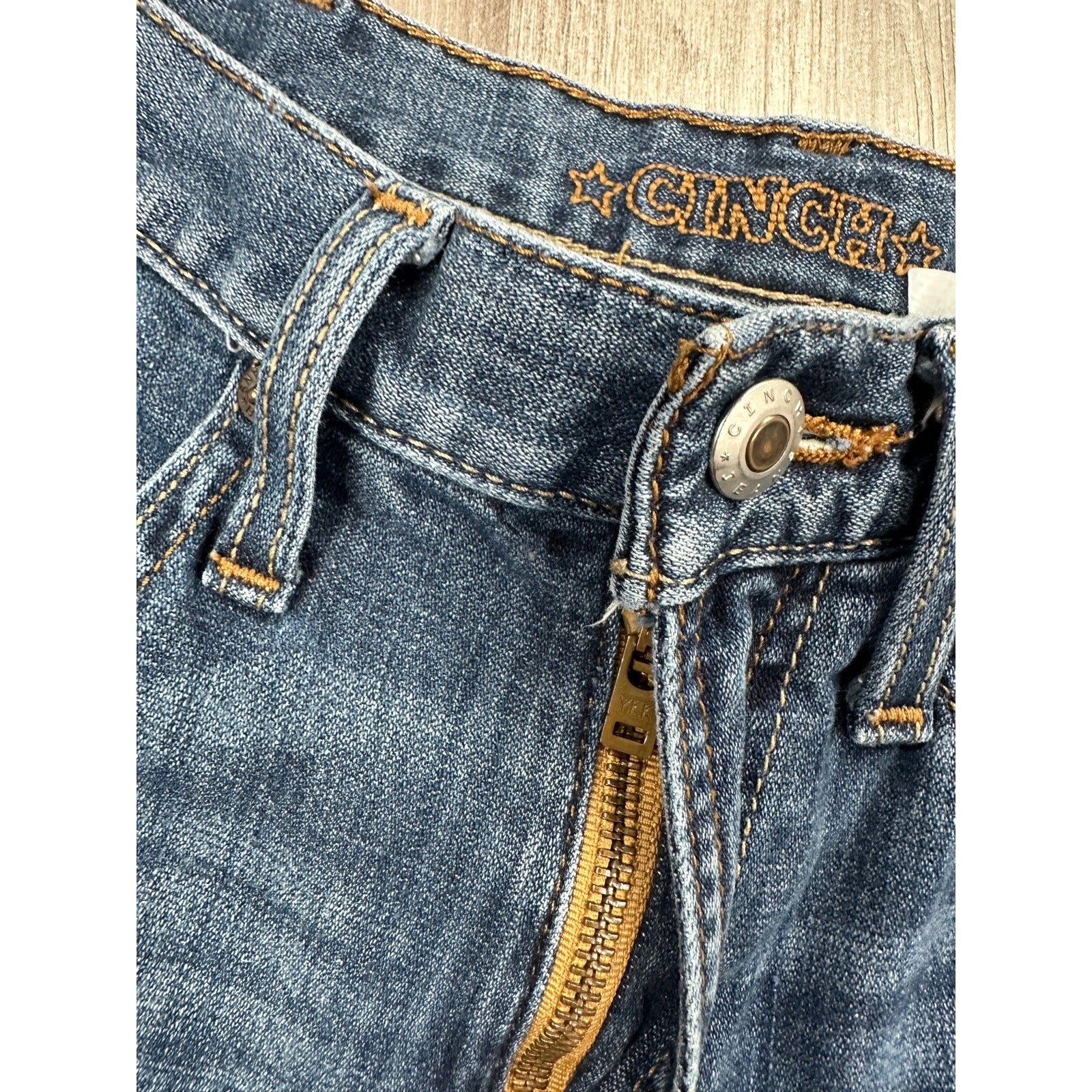 Cinch Silver Label Slim Straight Jeans in Dark Stone Blue — Size 31x32 // Preowned
