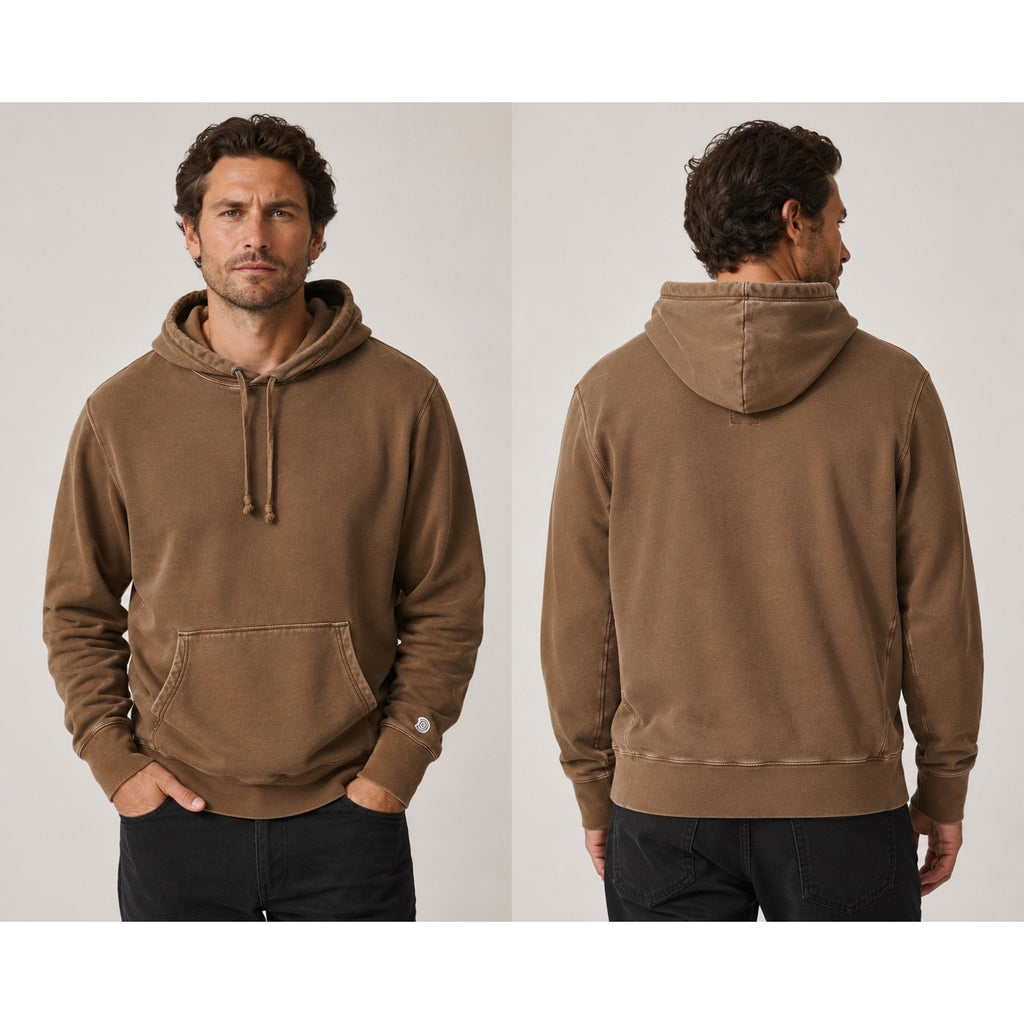 Todd Snyder x Champion Relaxed French Terry Hoodie in Brown — Size XL // Preowned