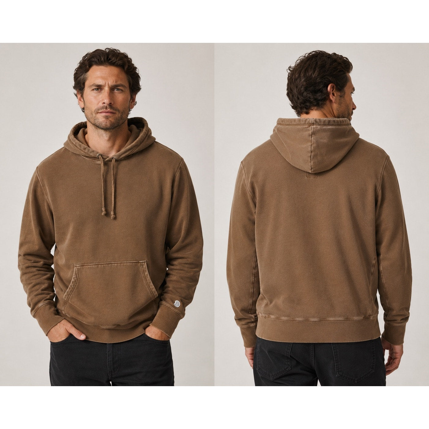 Todd Snyder x Champion Relaxed French Terry Hoodie in Brown — Size XL // Preowned