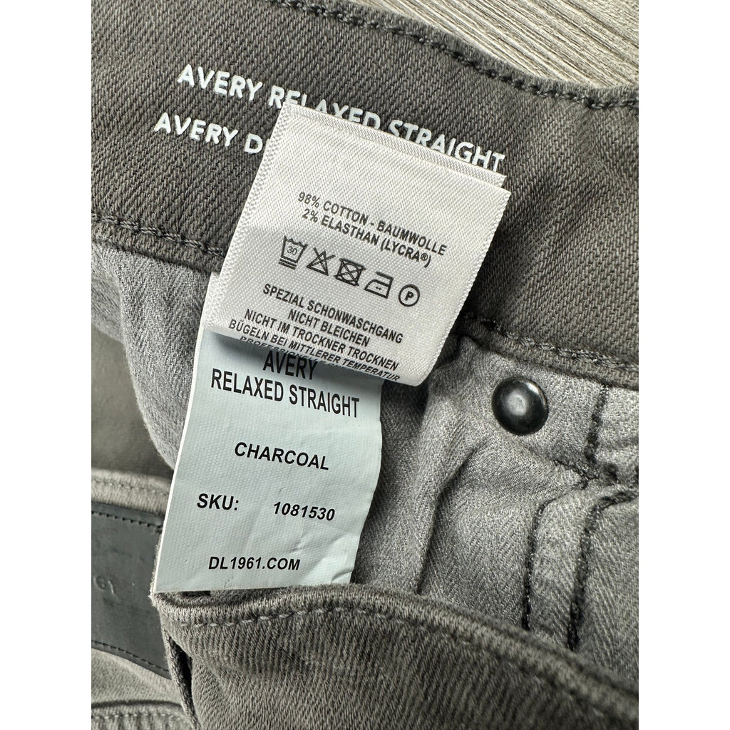 DL1961 Avery Relaxed Straight Jeans — Size 31x30