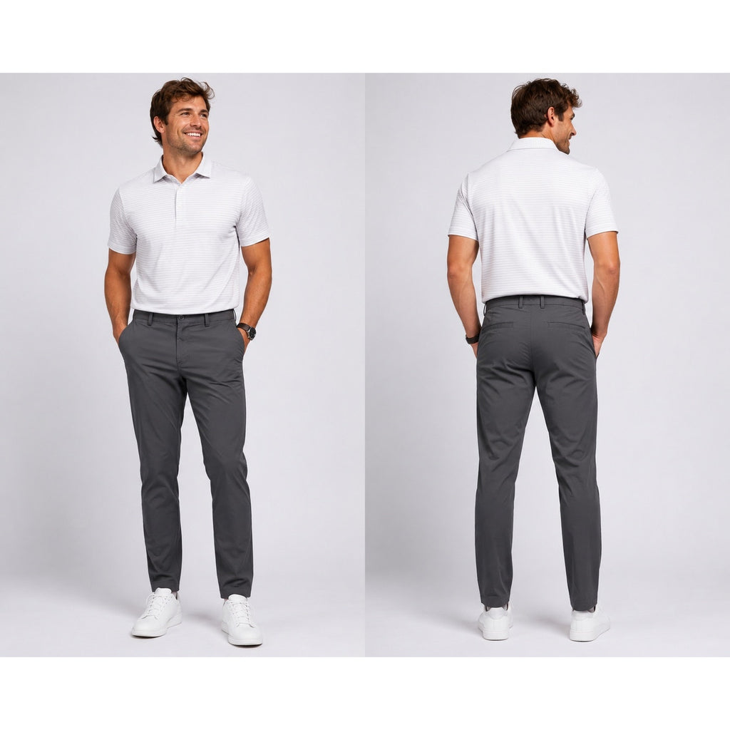Birddogs Lined Stretch Performance Khakis in Charcoal Grey — Size 34x30 // Preowned