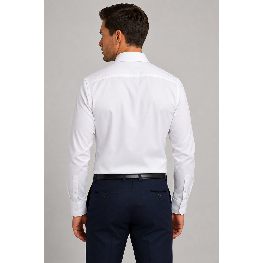 Eterna 1863 Slim Fit White Luxury Two-Ply Button Down — Size 2XL // New With Tags