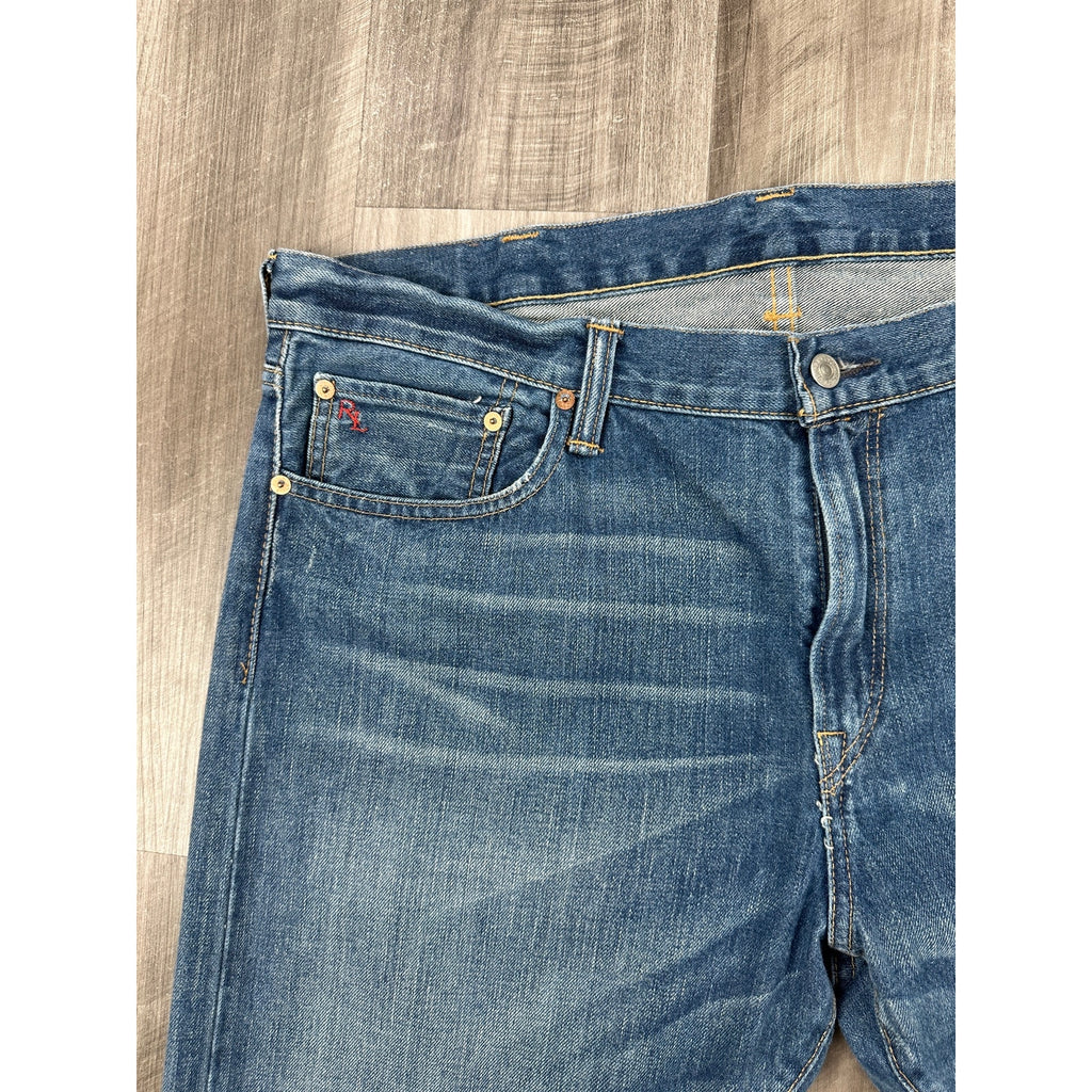 Polo Ralph Lauren Slim Straight Fit Jeans in Blue — Size 38x32 // Preowned