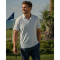 Johnnie-O 20 Years of Johnnie-O Performance Jersey Golf Polo in Palisades Blue — Size 3XL