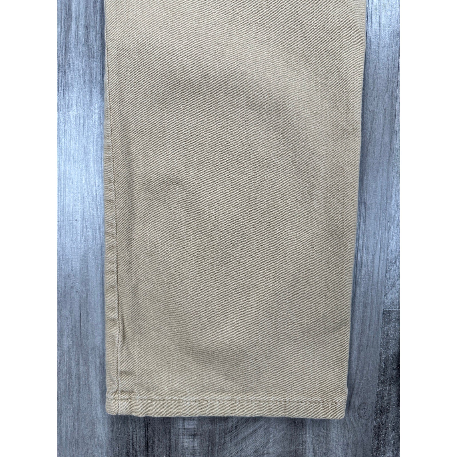 Mott & Bow Straight Mercer Jeans in Light Khaki — Size 34x32 // Preowned