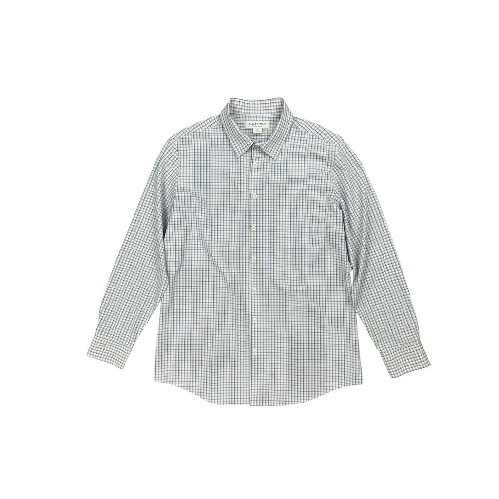 Mizzen+Main Leeward Performance Trim Fit Checkered Long Sleeve Button Down Shirt — Size XL // Preowned