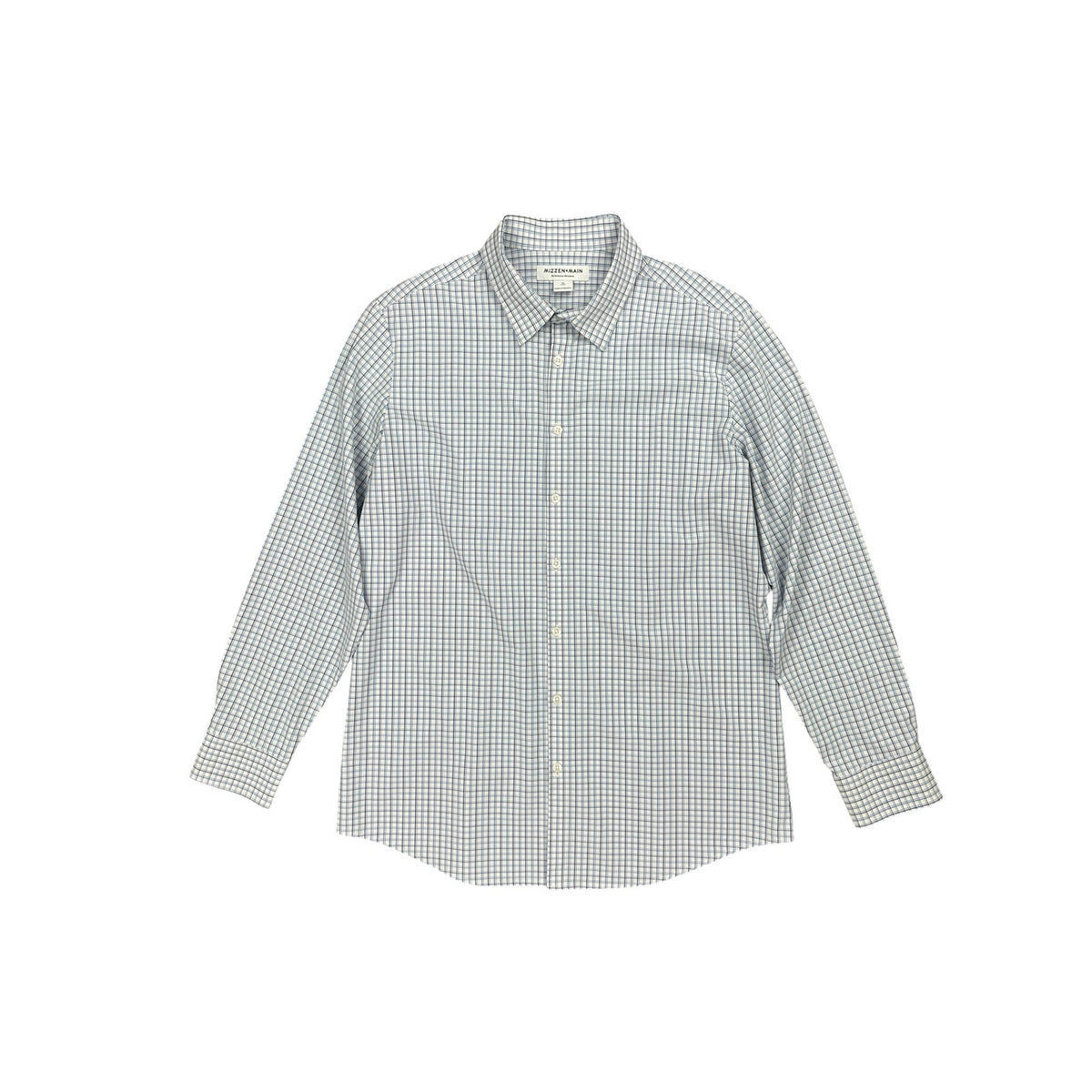 Mizzen+Main Leeward Performance Trim Fit Checkered Long Sleeve Button Down Shirt — Size XL // Preowned