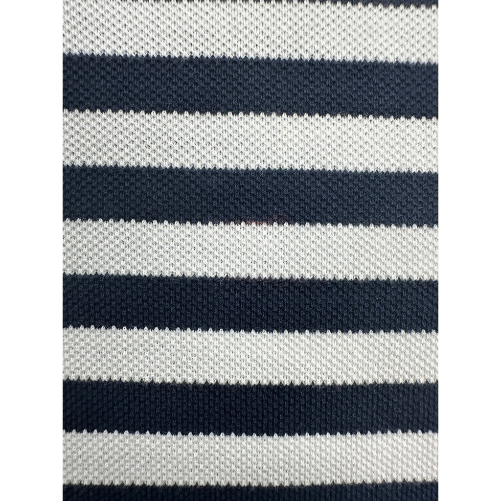 Fred Perry Slim Fit Striped Pique Polo in Navy White Red Blue — Size XL // Preowned