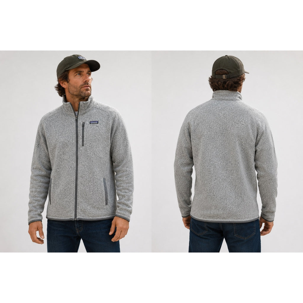Patagonia Better Sweater Full Zip Fleece Jacket in Heather Gray — Size Large // Preowned