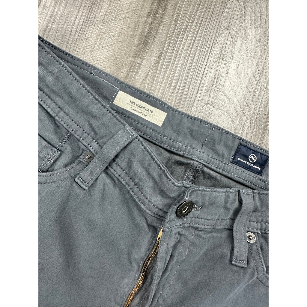 AG Adriano Goldschmied The Graduate Tailored Leg Sueded Brushed Sateen Chino Jeans — Size 30 // Preowned