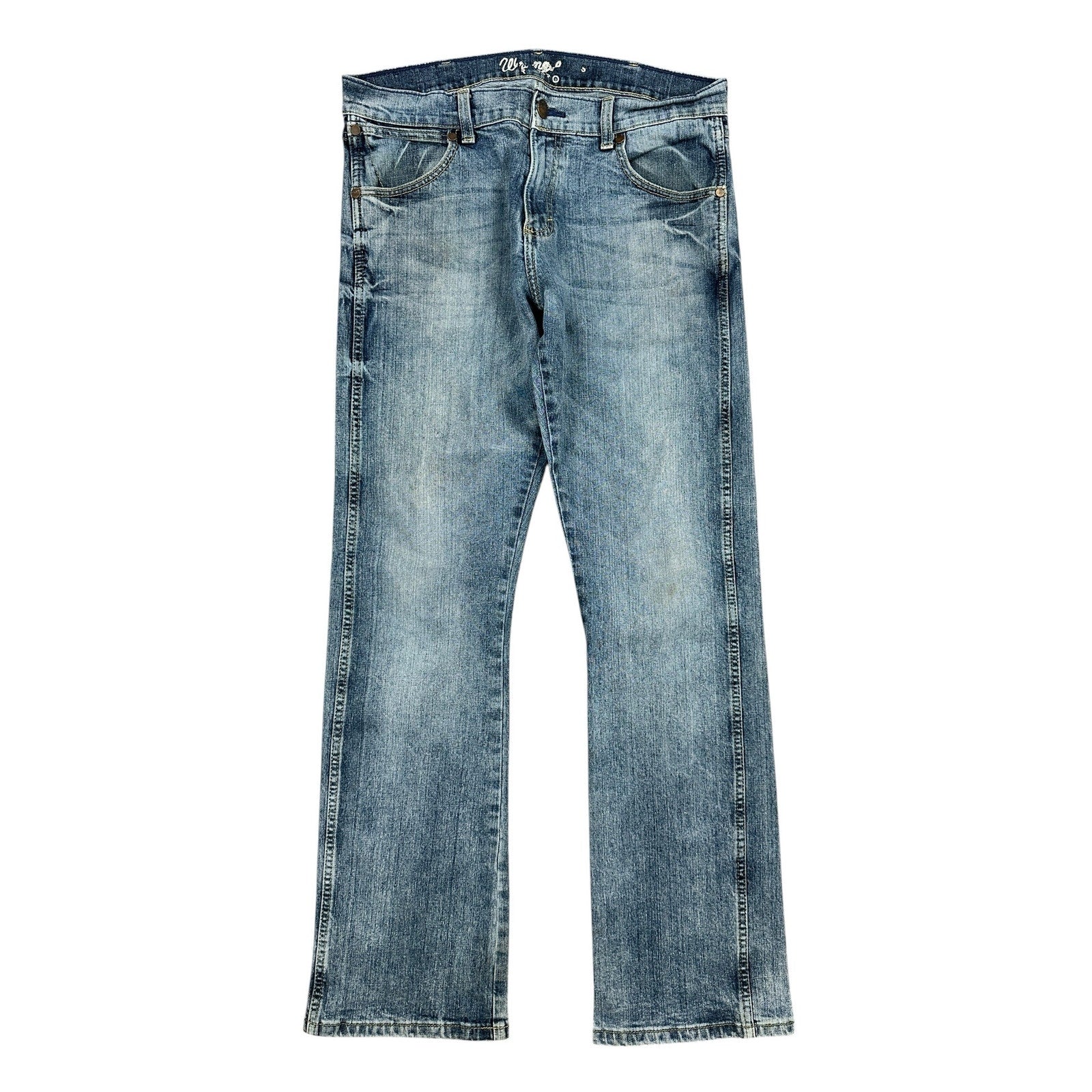 Wrangler Retro Slim Boot Cut Jeans in Blue — Size 32x34 // Preowned