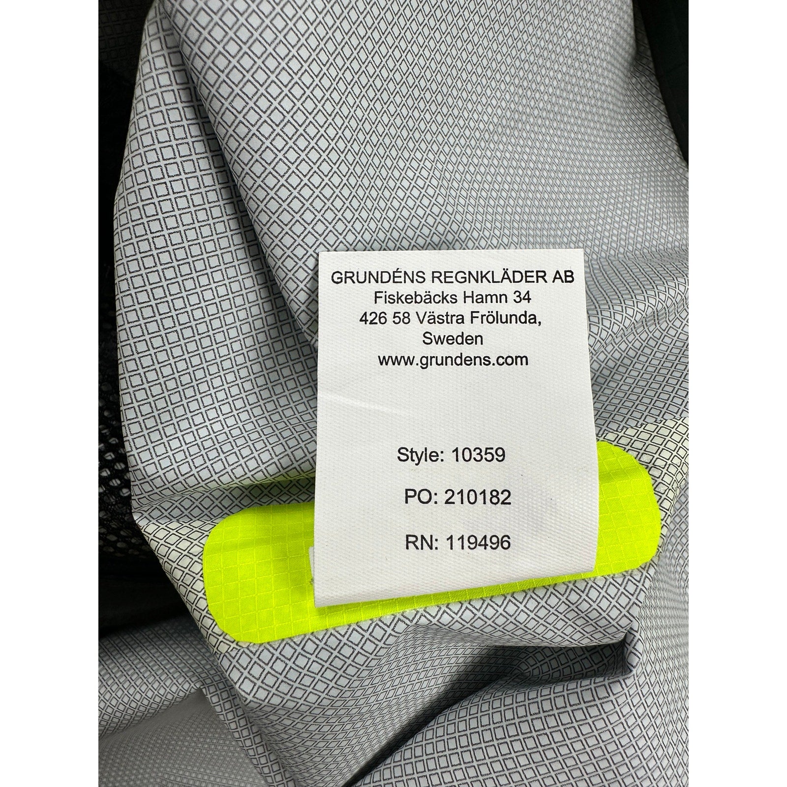 Grundens Trident Ripstop Hooded Jacket in High Visibility Yellow — Size 2XL