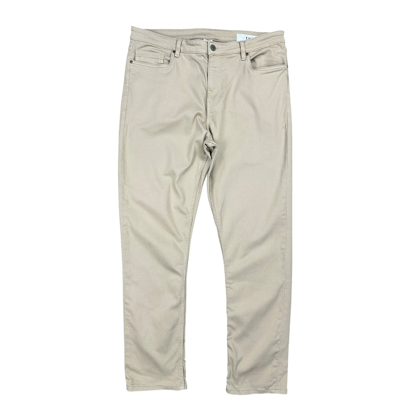 TPJ The Perfect Jean The Denkhaki Slim Thick Fit Jeans in Light Khaki — Size 38x32 // Preowned