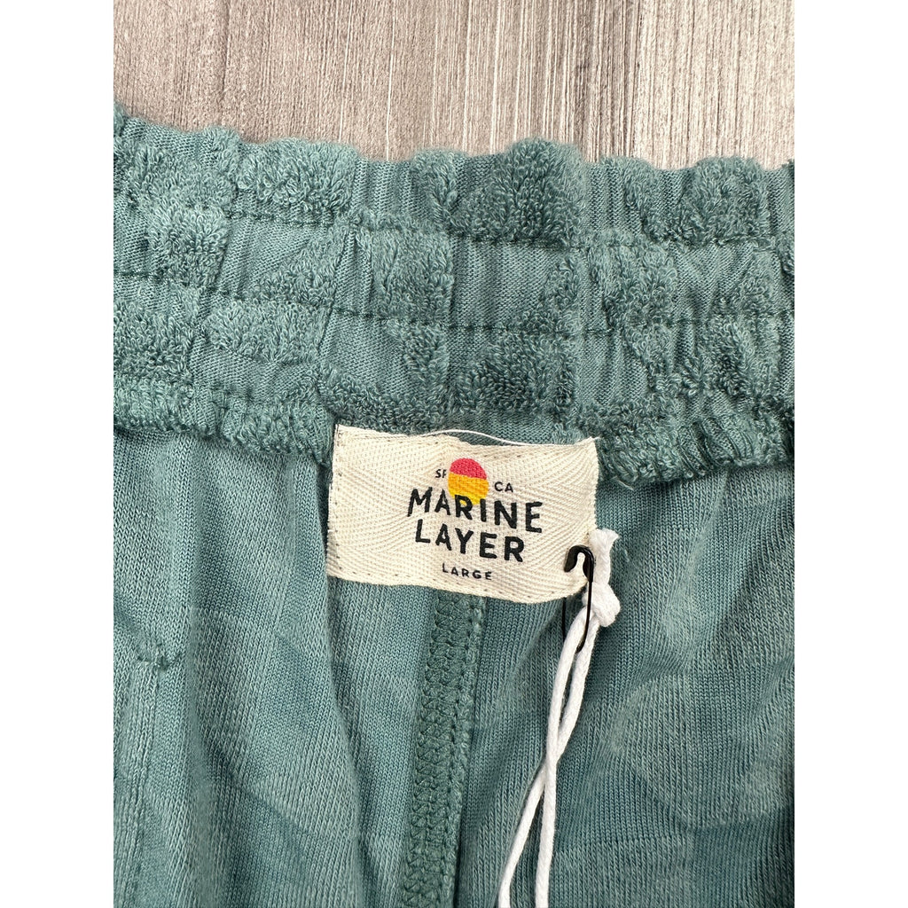 Marine Layer Towel Terry 6" Shorts in North Atlantic Green — Size Large