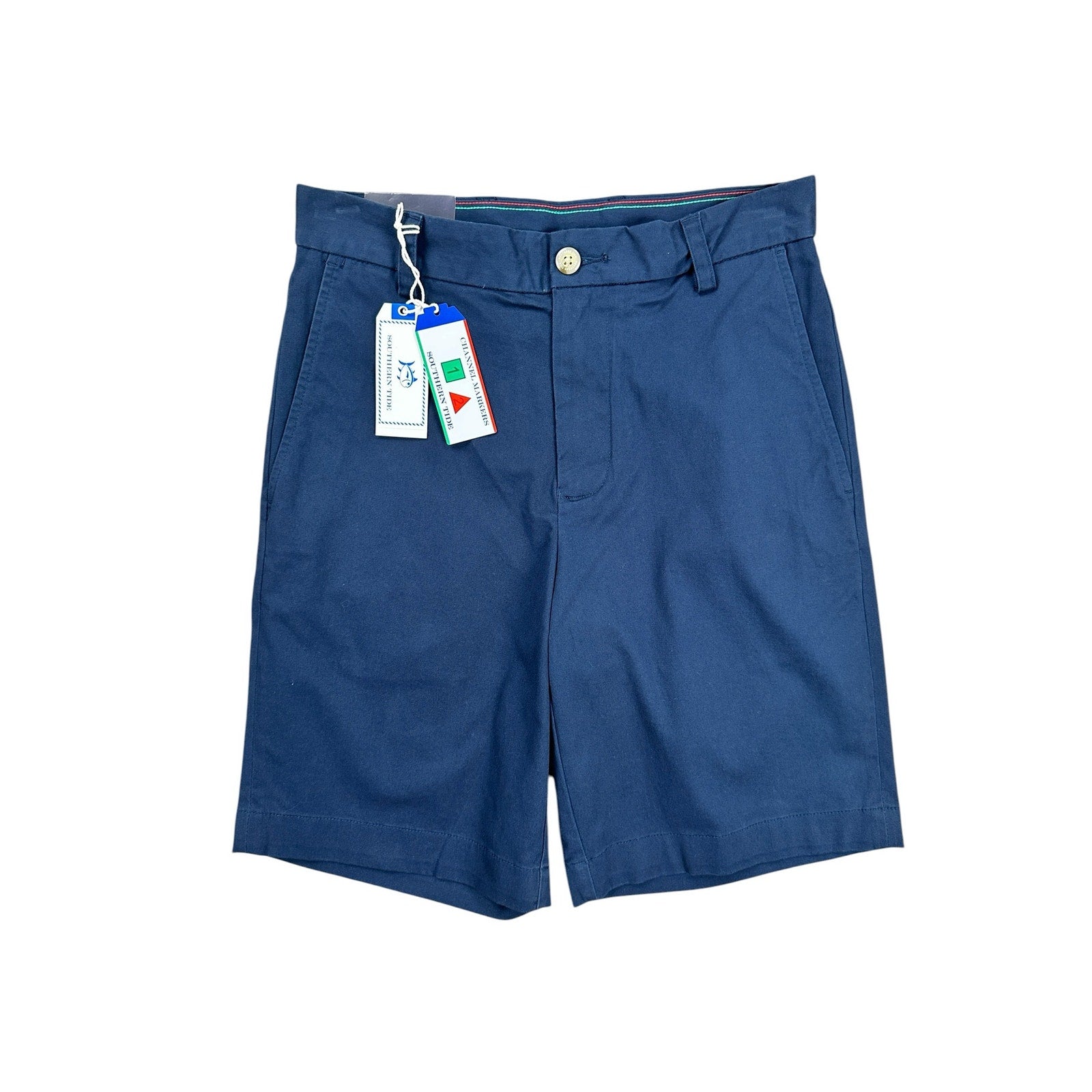 Southern Tide 9-Inch Channel Marker Chino Shorts in Navy — Size 28