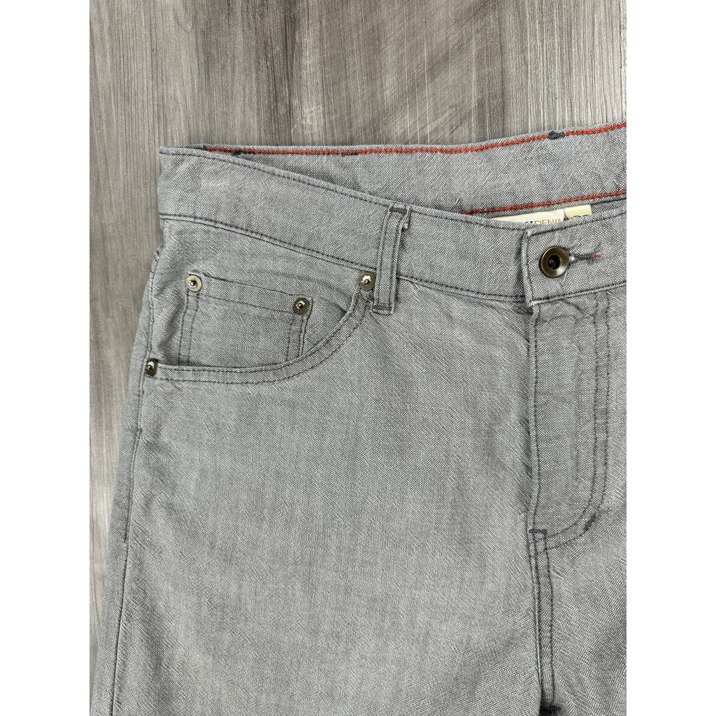 Raleigh Denim Graham Relaxed Tapered Made in USA Jeans in Gray — Size 32 // Preowned