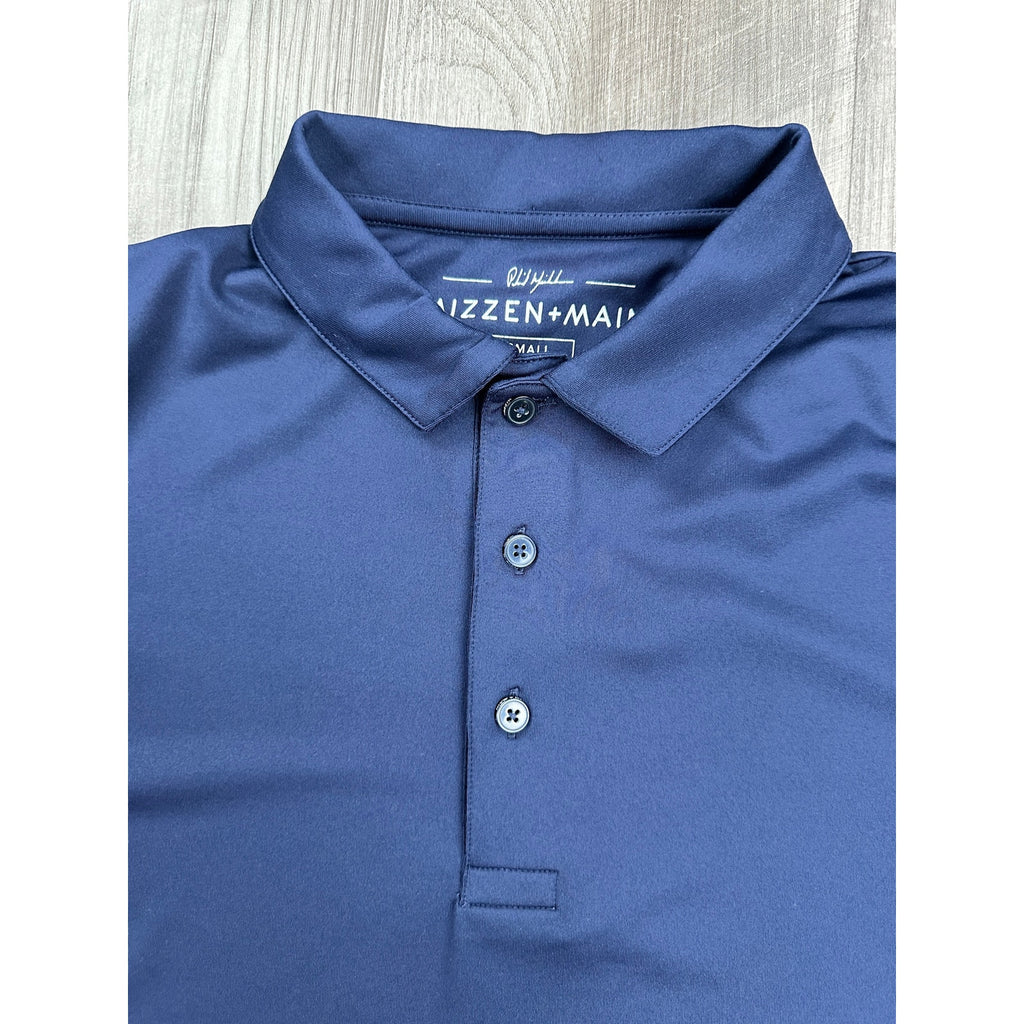 Mizzen+Main Phil Mickelson Performance Golf Polo in Navy — Size Small // Preowned