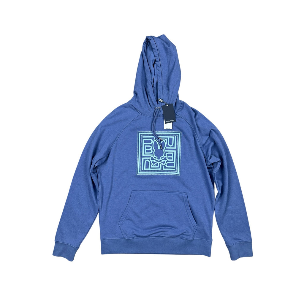 Psycho Bunny Gio Embroidered Pullover Hoodie — Size Medium
